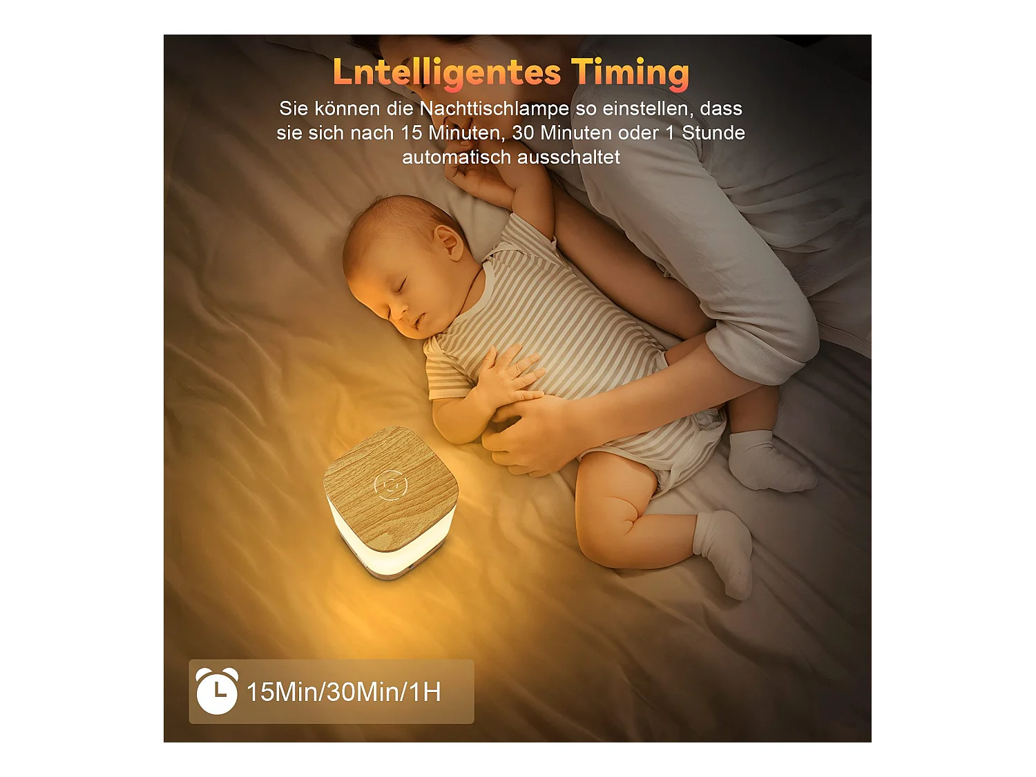 Lampe de table LED NETTLIFE avec 3 températures de couleur, lampe de chevet, batterie 3600 mAh, USB