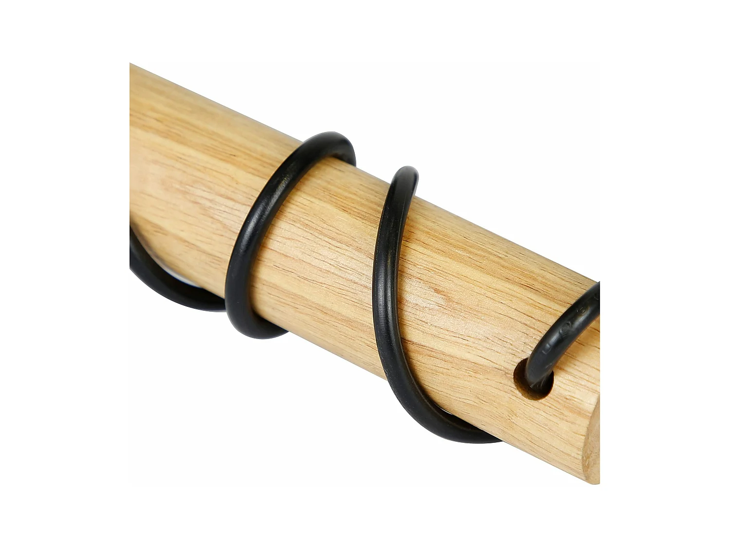 NETTLIFE retro industrial kinkiet czarny drewno metal E27 biuro