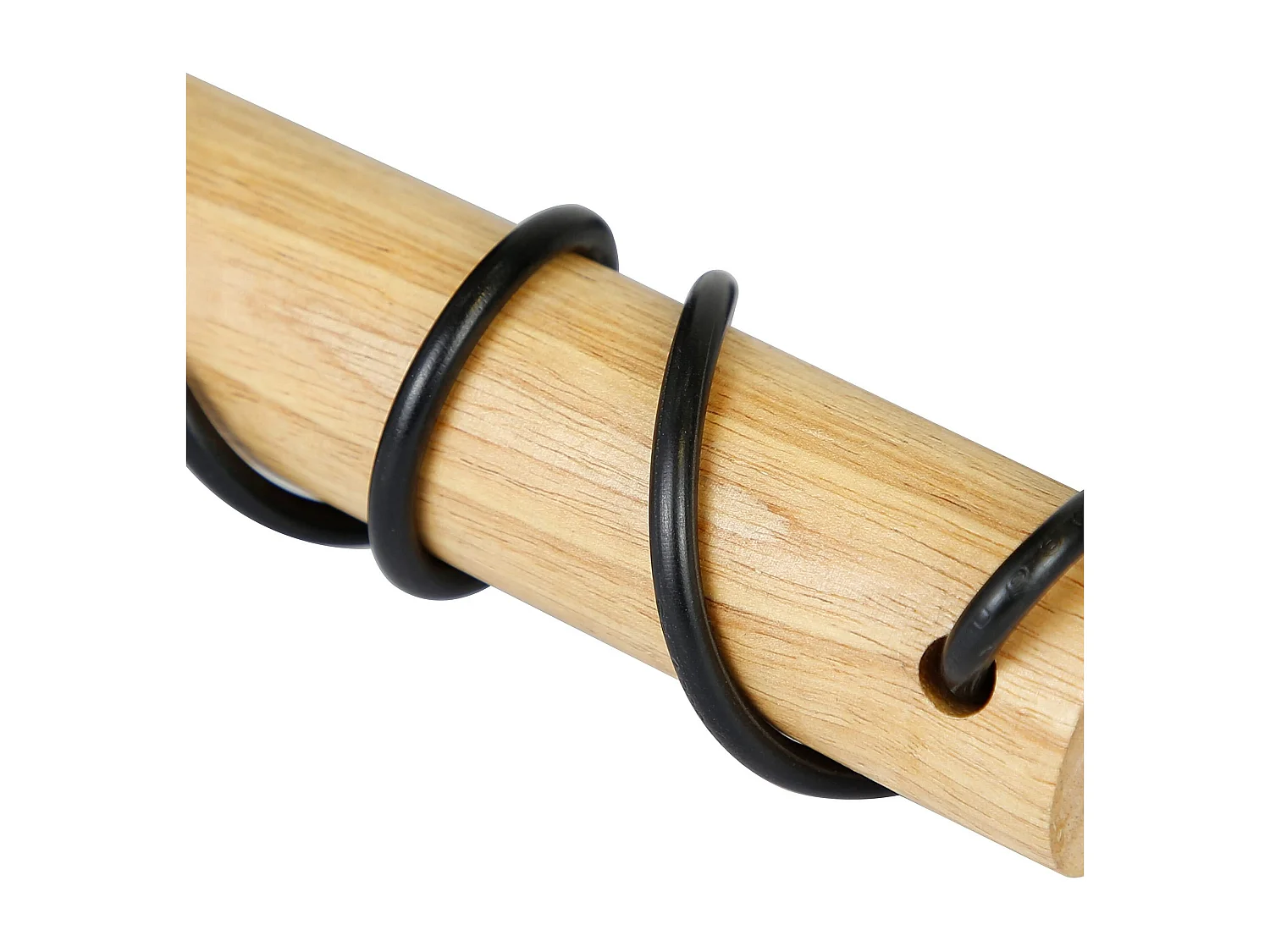 NETTLIFE Applique da parete industriale retrò, legno nero e metallo, attacco E27, da scrivania