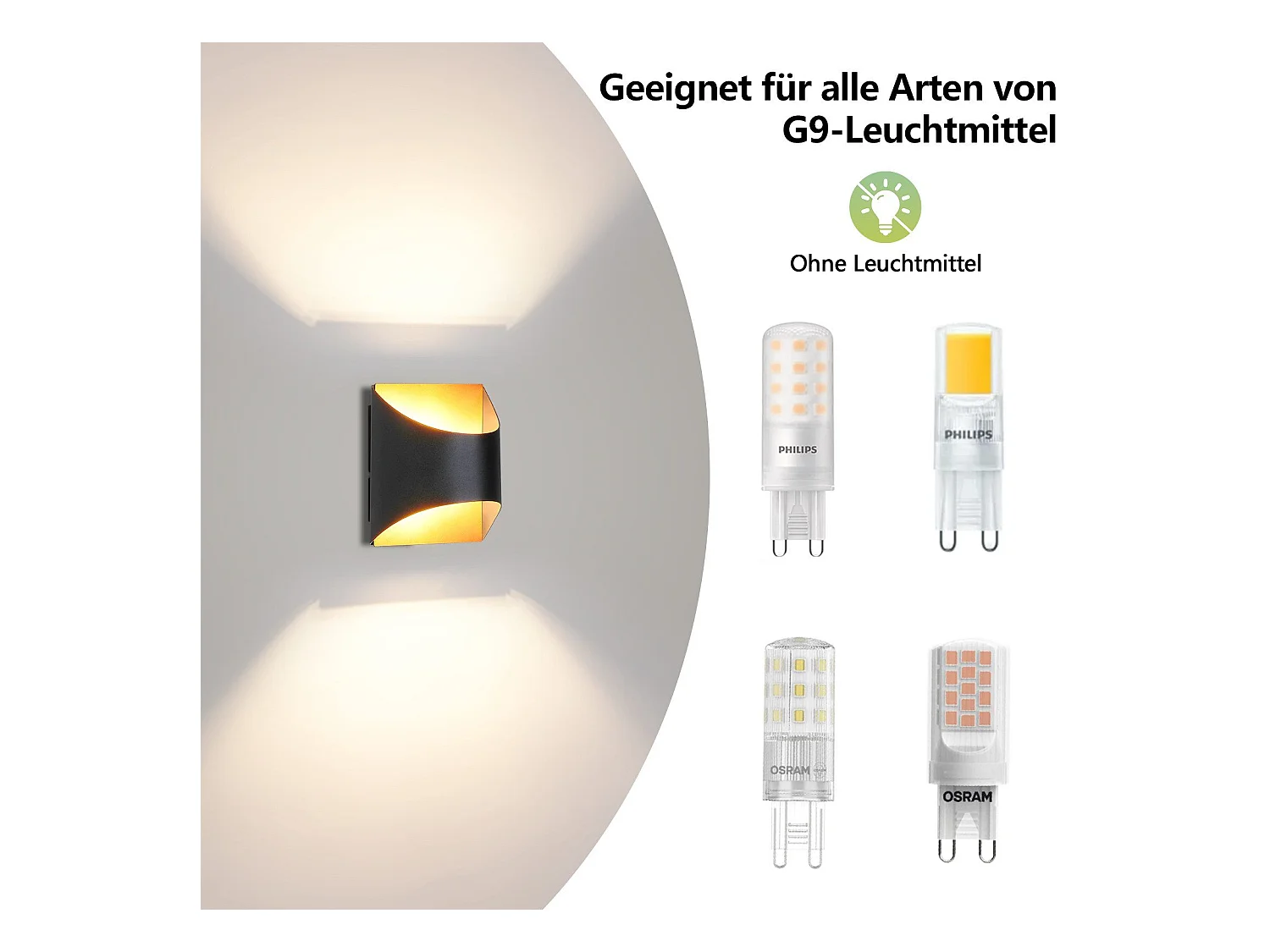 NETTLIFE Czarno-złota kinkiet - nowoczesne kinkiety na schody, do pokoju dziecięcego