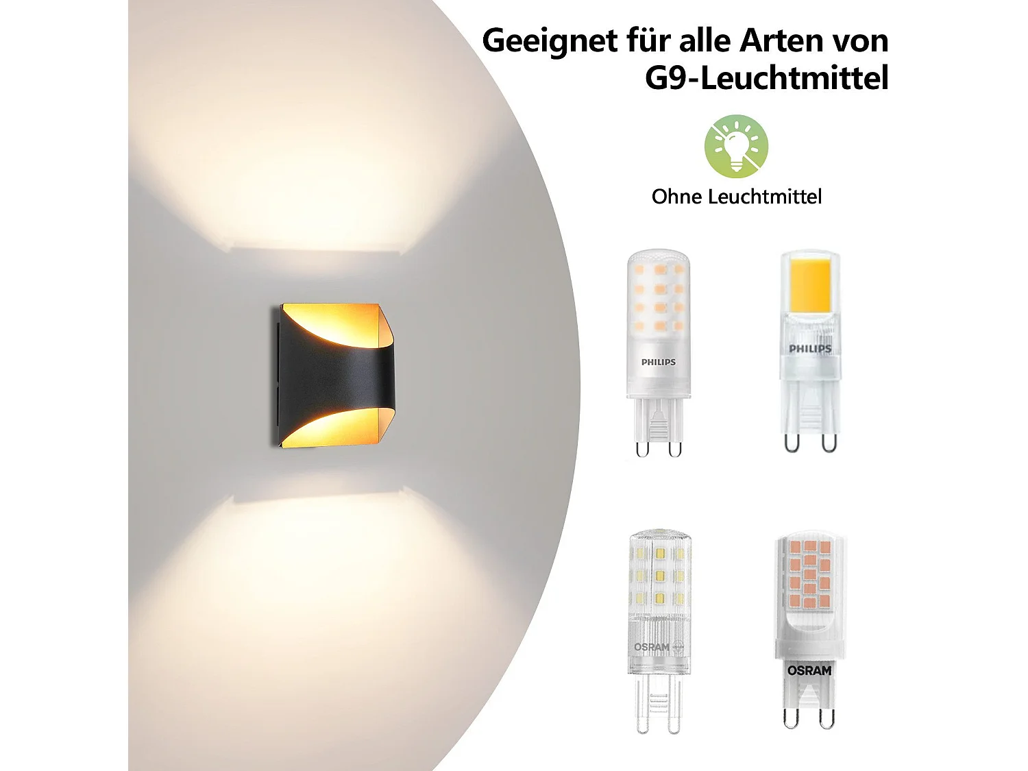 Applique murale NETTLIFE noire et dorée - Appliques murales modernes pour escaliers, chambre d'enfant