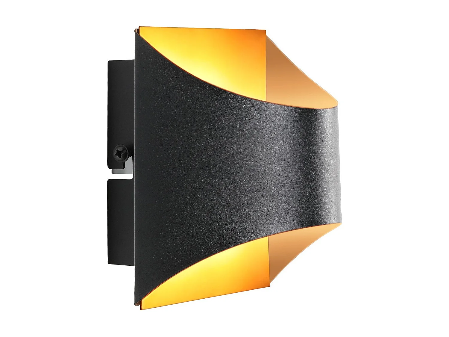 Applique murale NETTLIFE noire et dorée - Appliques murales modernes pour escaliers, chambre d'enfant