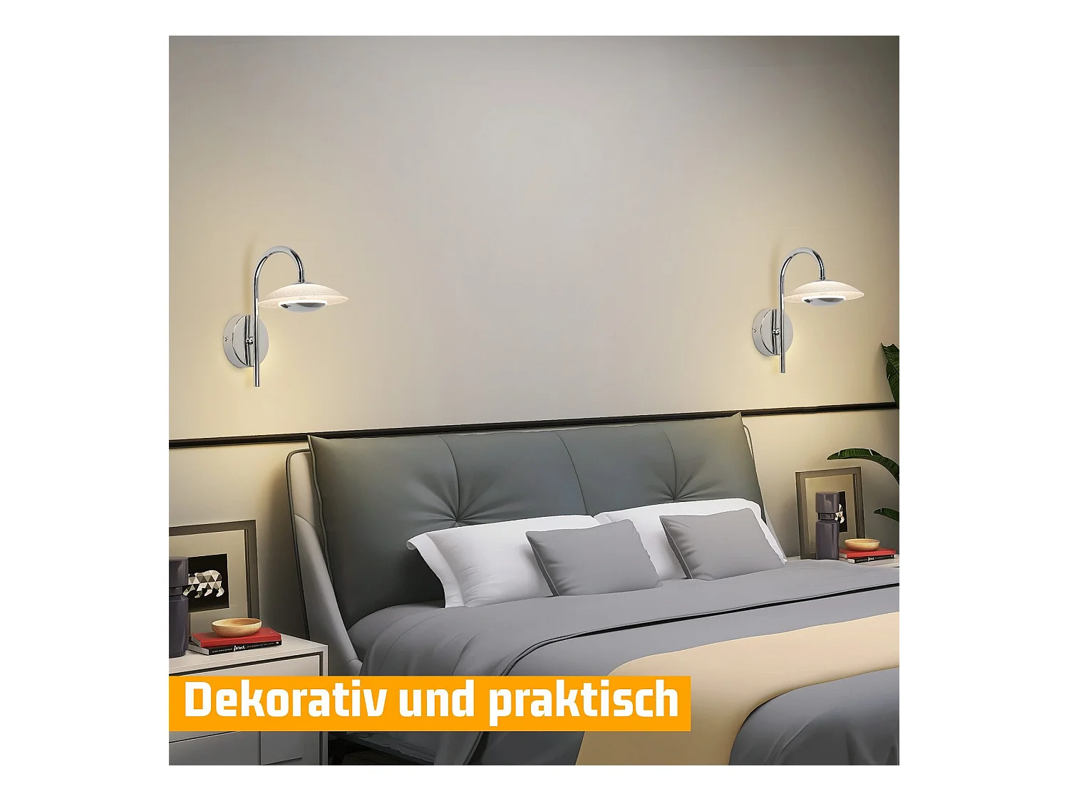 NETTLIFE LED Kinkiet, Nowoczesny Design, Oświetlenie Wewnętrzne, Oświetlenie Korytarza, Szkło 3000K, Do Klatki Schodowej Hotelu