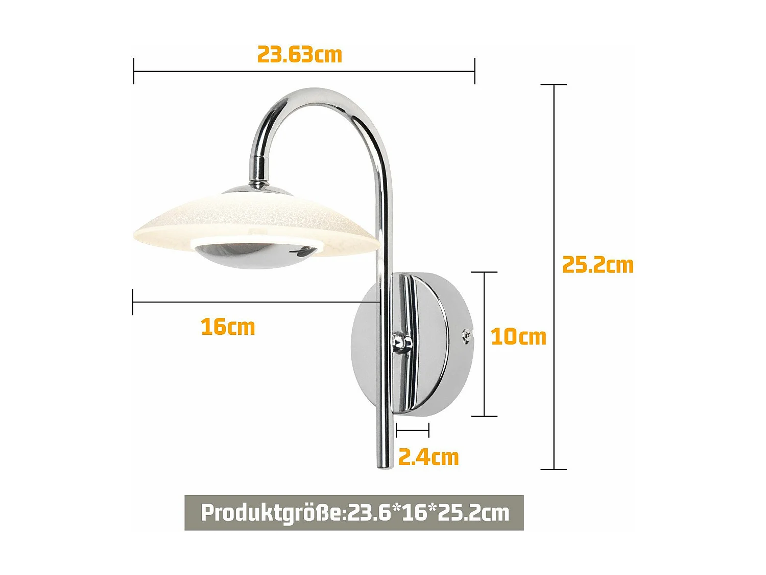 Applique murale LED NETTLIFE, design moderne, éclairage d'intérieur, éclairage de couloir, verre 3 000 K, pour cage d'escalier d'hôtel