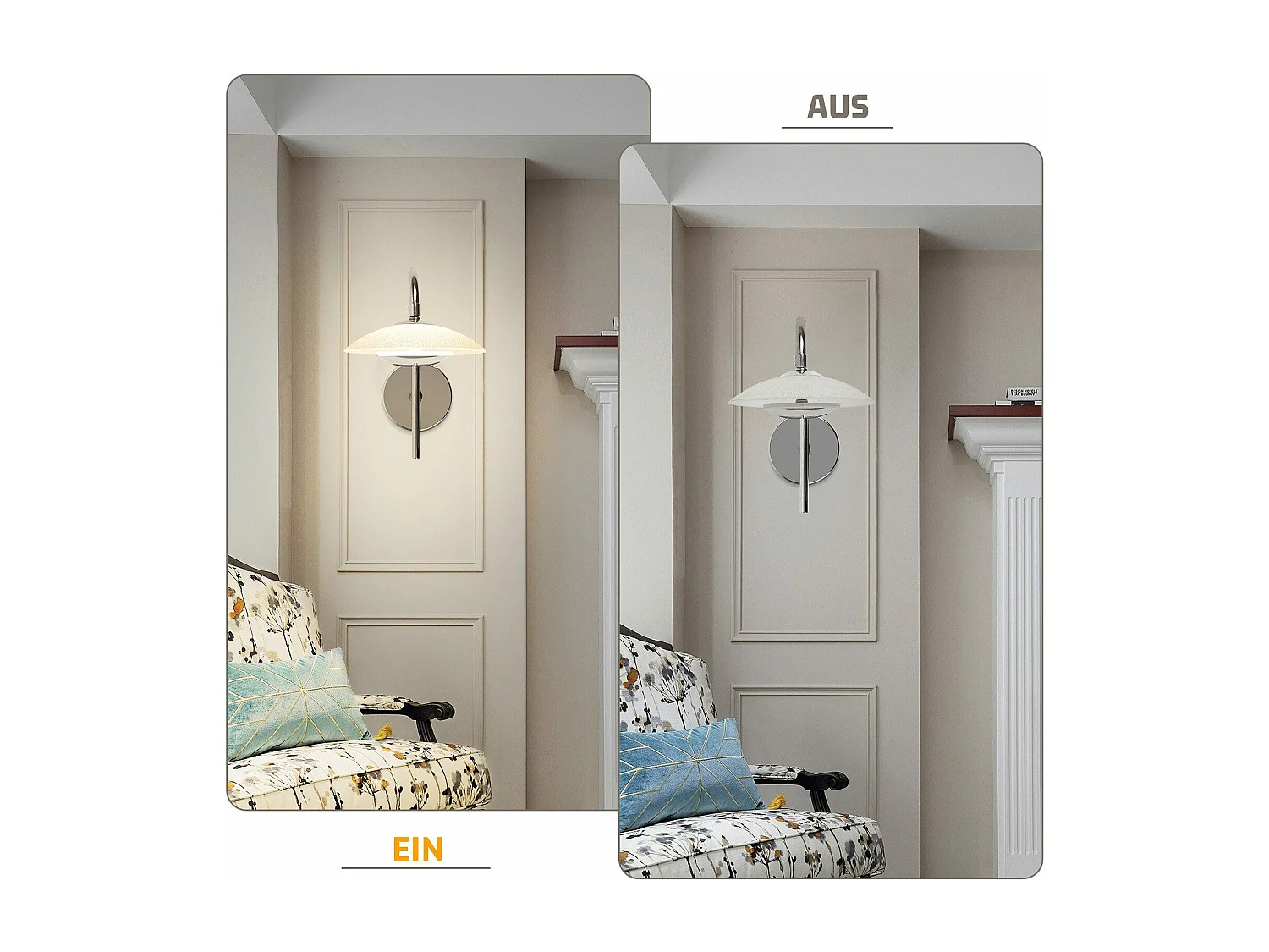 Applique murale LED NETTLIFE, design moderne, éclairage d'intérieur, éclairage de couloir, verre 3 000 K, pour cage d'escalier d'hôtel