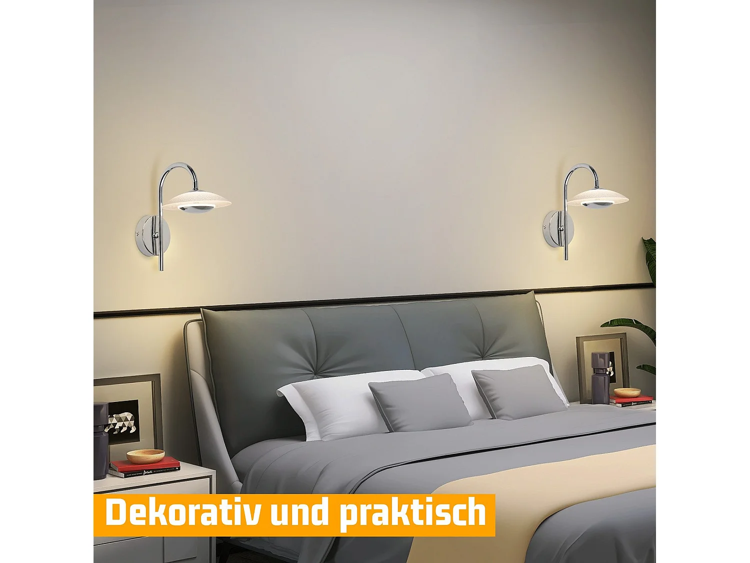 Applique murale LED NETTLIFE, design moderne, éclairage d'intérieur, éclairage de couloir, verre 3 000 K, pour cage d'escalier d'hôtel