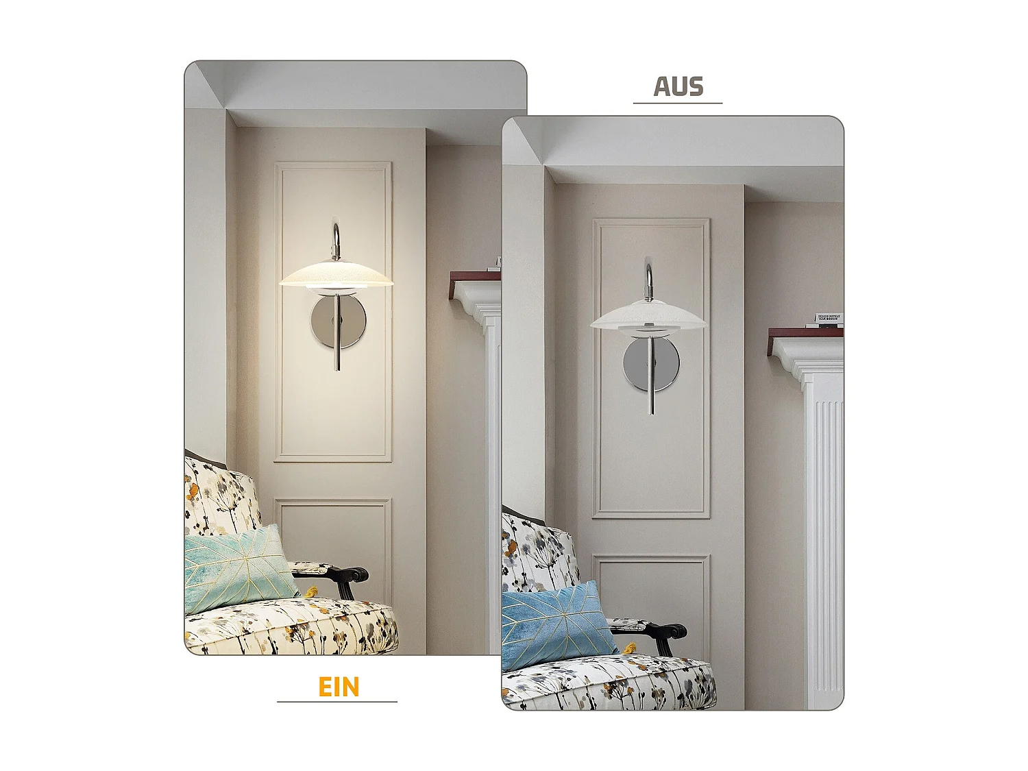 Applique murale LED NETTLIFE, design moderne, éclairage d'intérieur, éclairage de couloir, verre 3 000 K, pour cage d'escalier d'hôtel