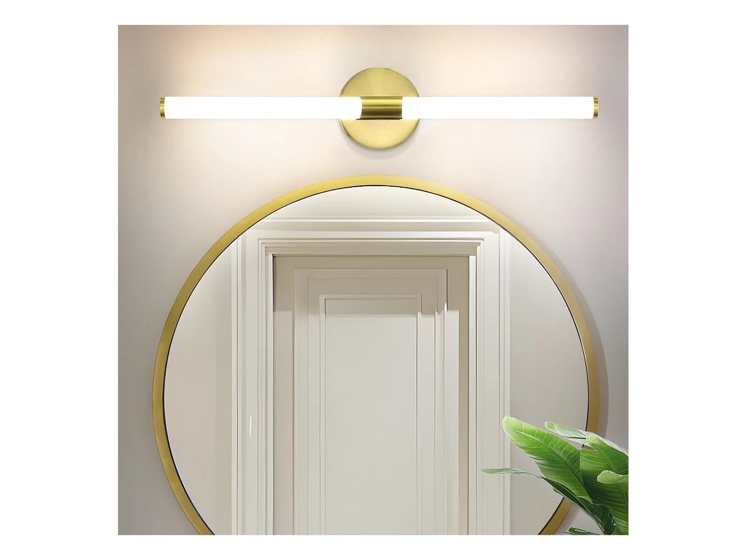 Applique murale de salle de bain à LED NETTLIFE 8W, lampe de salle de bain, lampe murale de salle de bain, applique murale 4000K IP44