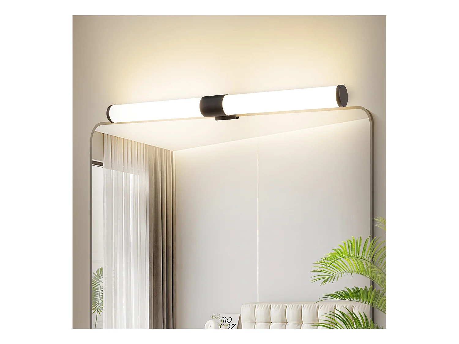 Lampe de miroir de salle de bain NETTLIFE LED - 40 cm, 6 W, IP44, 4 000 K