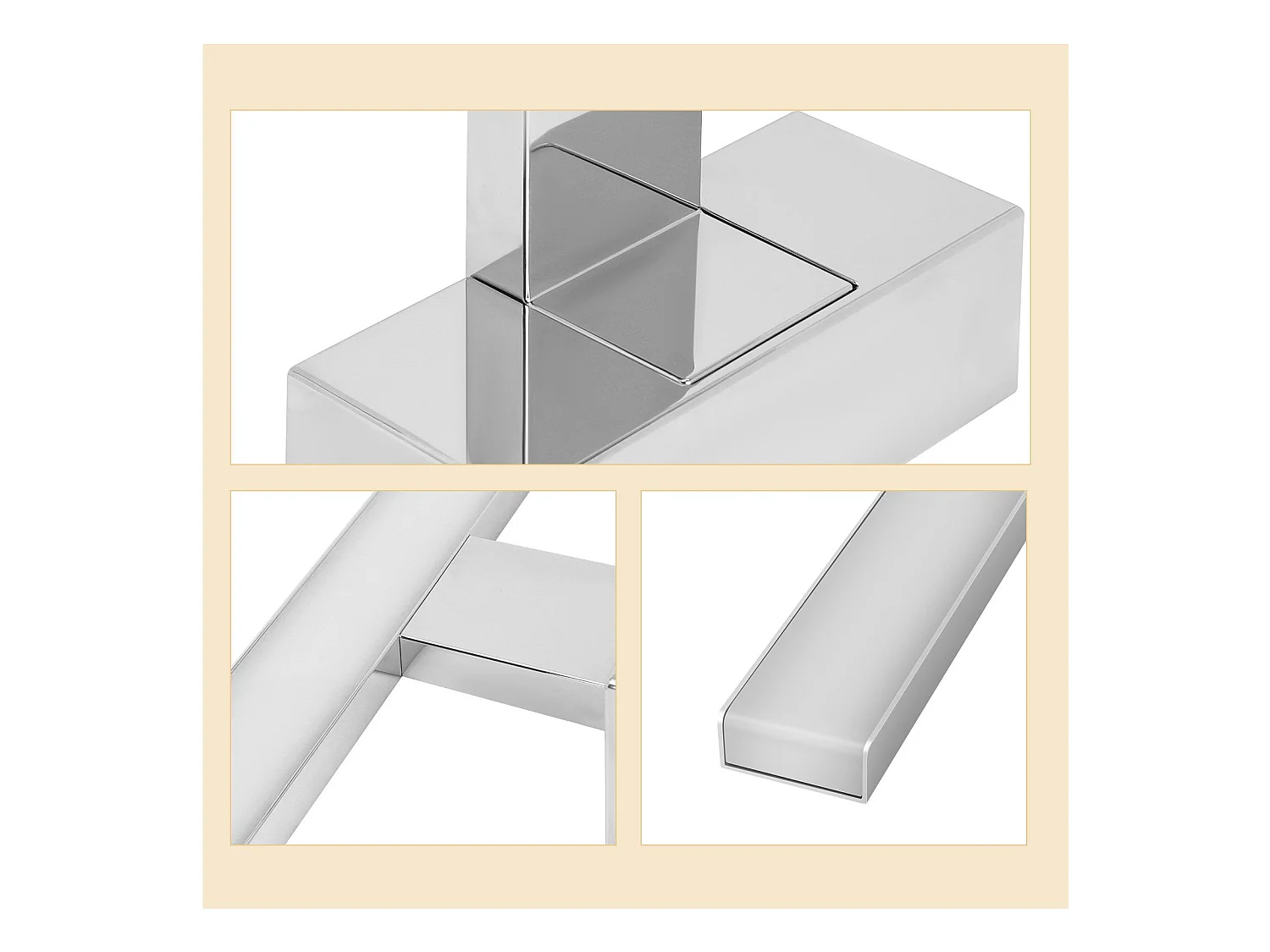 NETTLIFE Lustrzane światło LED do łazienki, kinkiet 12W, 4000K, 60cm