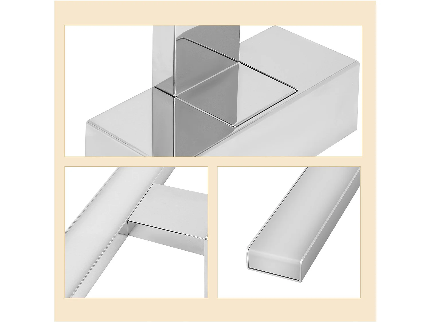 Lampe miroir LED NETTLIFE pour salle de bain, applique murale 12 W, 4 000 K, 60 cm