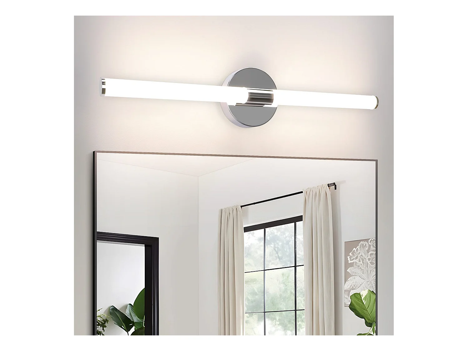 NETTLIFE LED Lampa ścienna do łazienki - 8W 60CM 4000K IP44