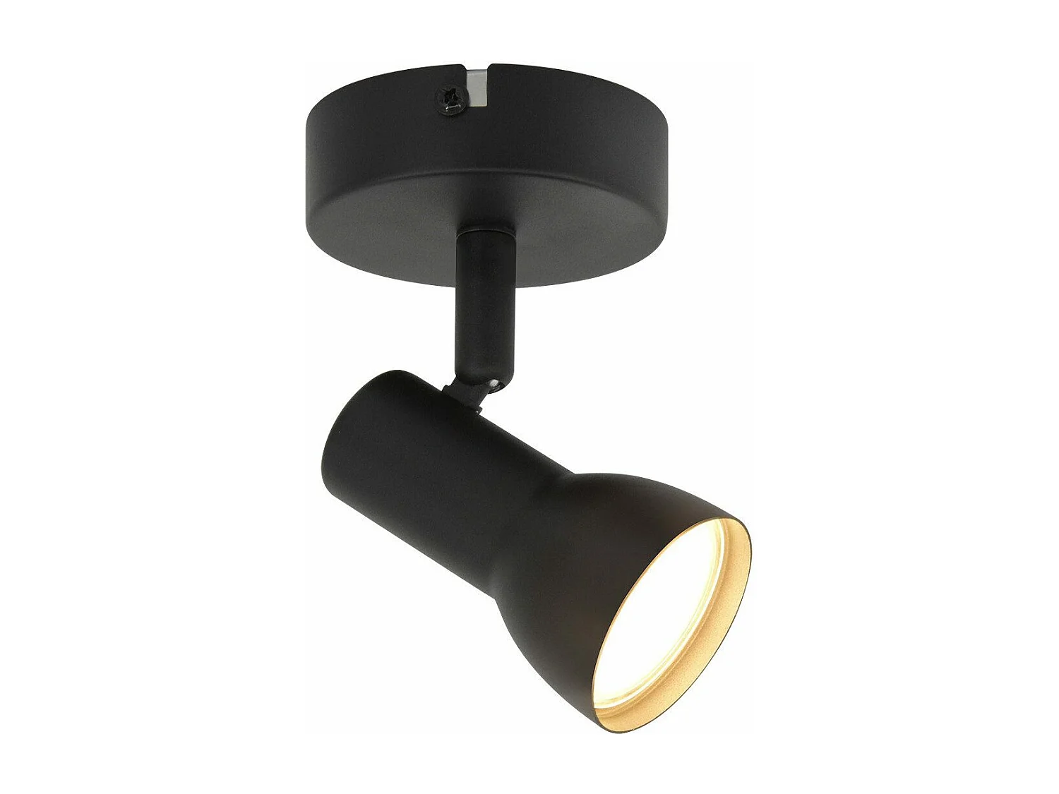 Spot de plafond NETTLIFE 1 flamme noir moderne pour intérieur, GU10, pour chambre à coucher