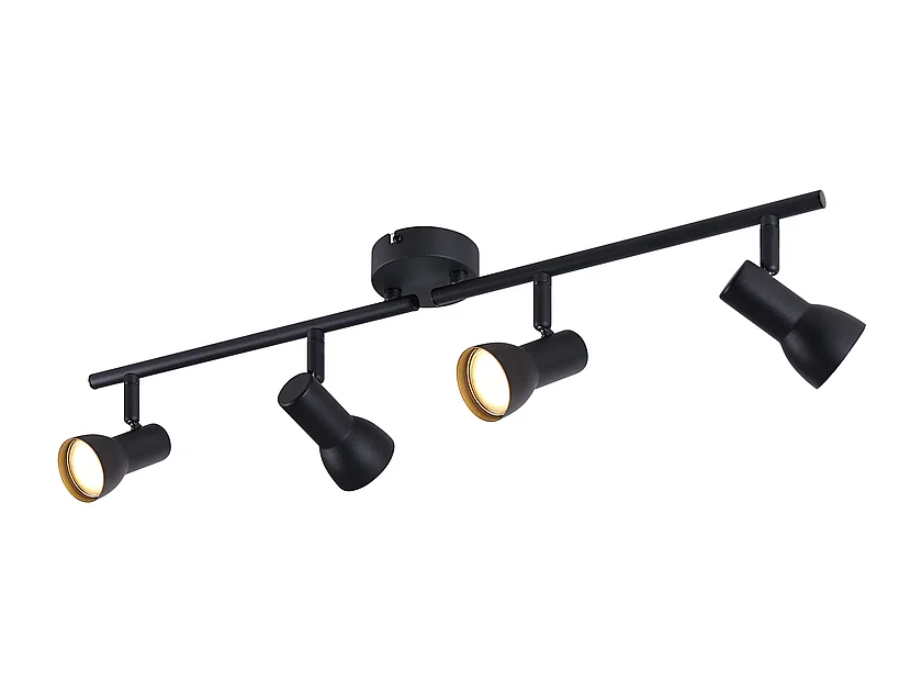 Spot de plafond NETTLIFE 4 flammes GU10, design moderne, en métal, pour salon, couloir