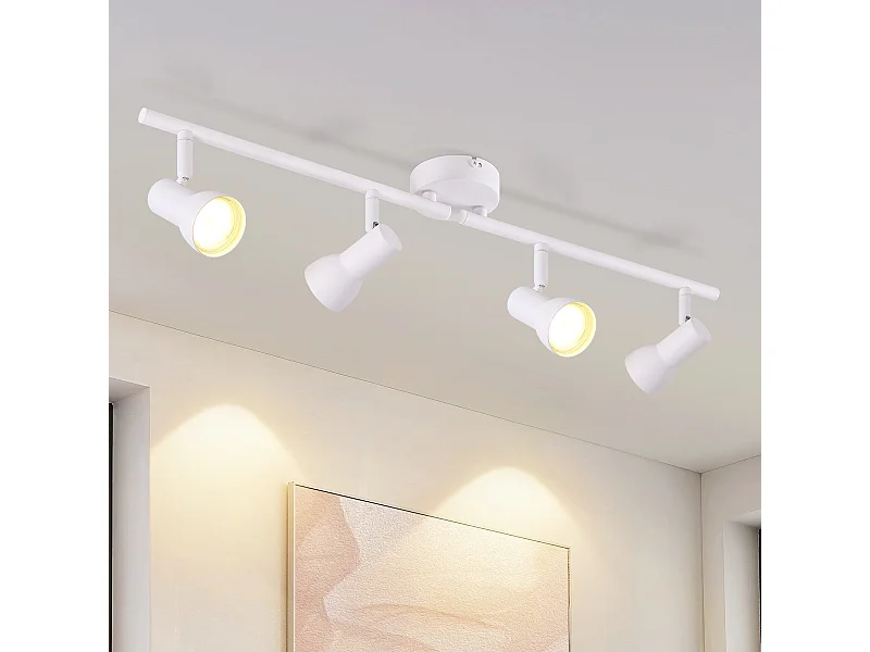 Spot de plafond NETTLIFE 4 flammes GU10, design moderne, en métal, pour salon, couloir