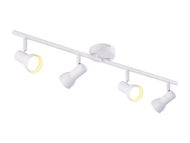 Spot de plafond NETTLIFE 4 flammes GU10, design moderne, en métal, pour salon, couloir