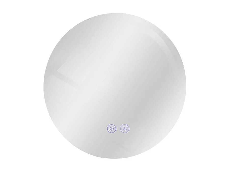 Miroir de salle de bain NETTLIFE avec éclairage rond 50 cm Miroir de salle de bain Miroir mural LED avec fonction tactile