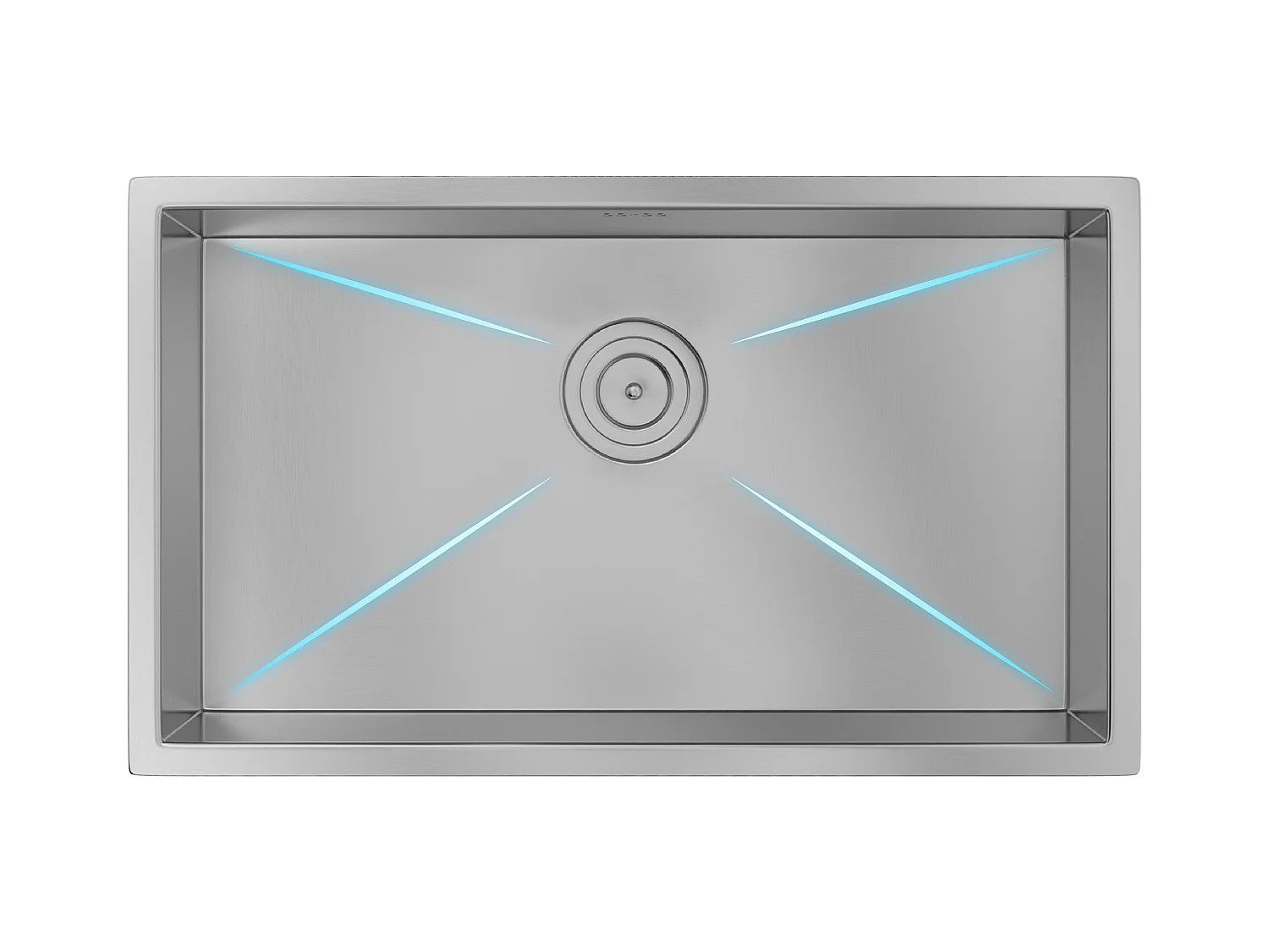 Ensemble évier 76x45 cm SOELA + robinet avec douchette ROFLEX en acier inoxydable - Gris et Chromé