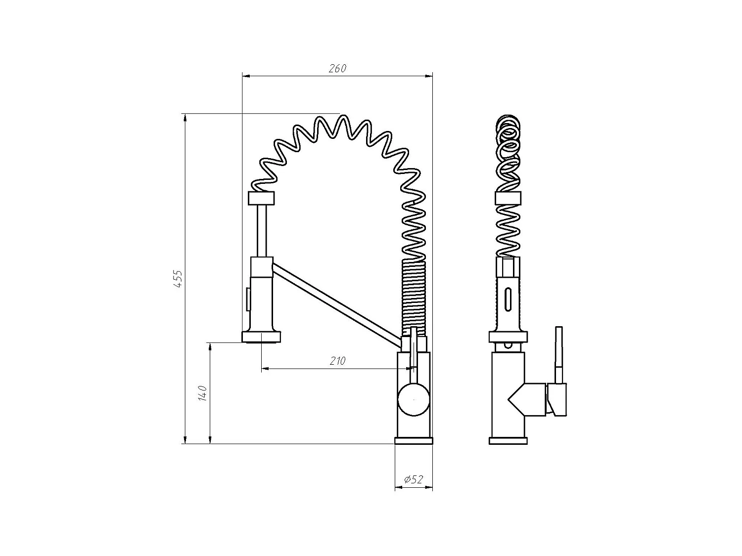 Ensemble évier 76x45 cm SOELA + robinet avec douchette ROFLEX en acier inoxydable - Gris et Chromé