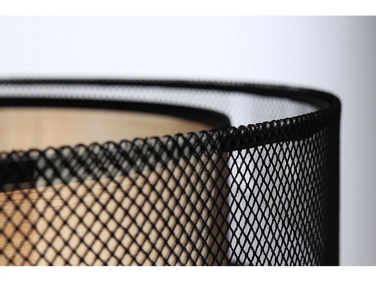 Suspension Duo en imitation bois Ø50cm