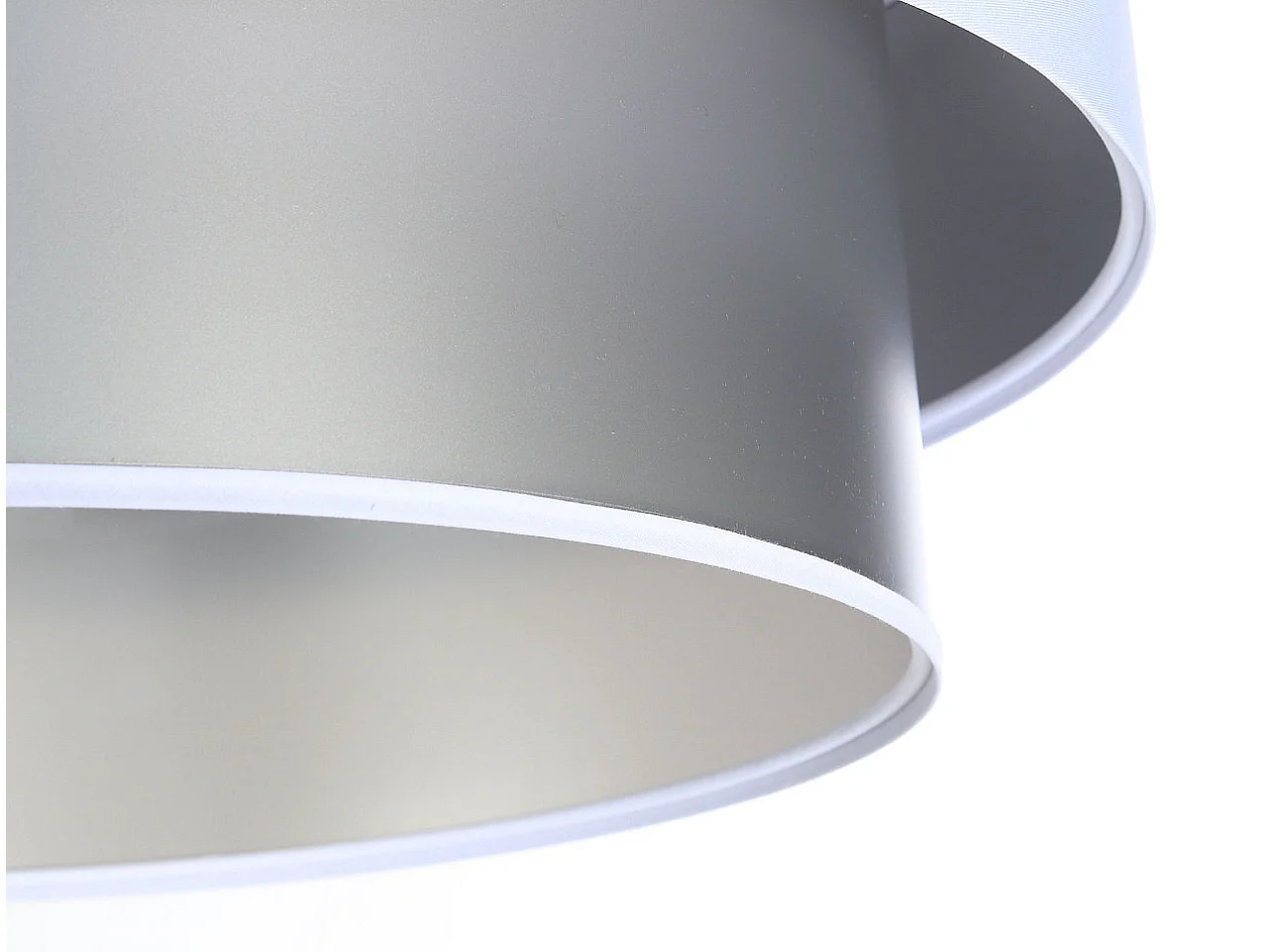 Lampa wisząca DOUBLE WHITE 40 biała/srebrna
