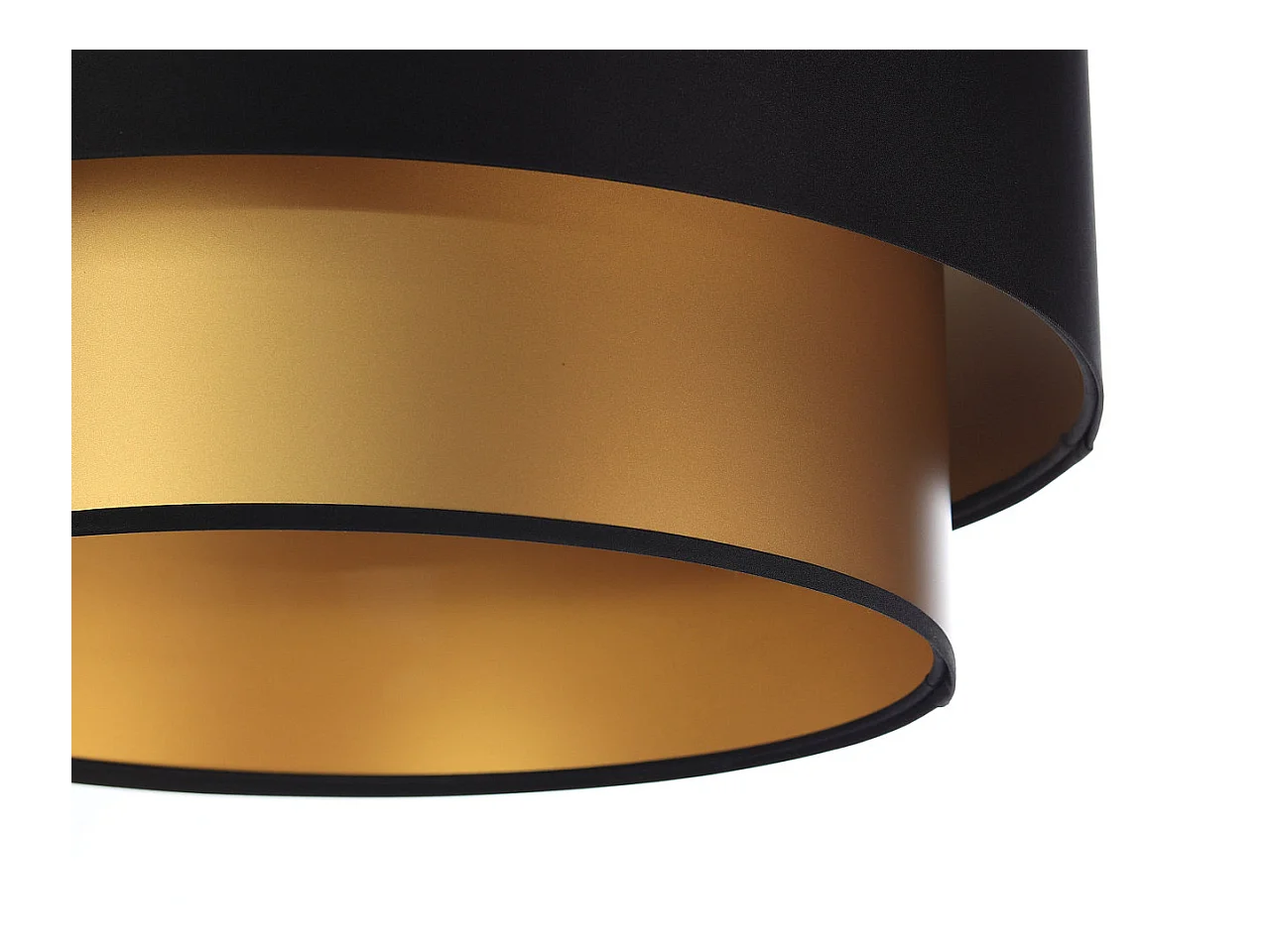 Suspension Duo noir et doré  Ø60cm