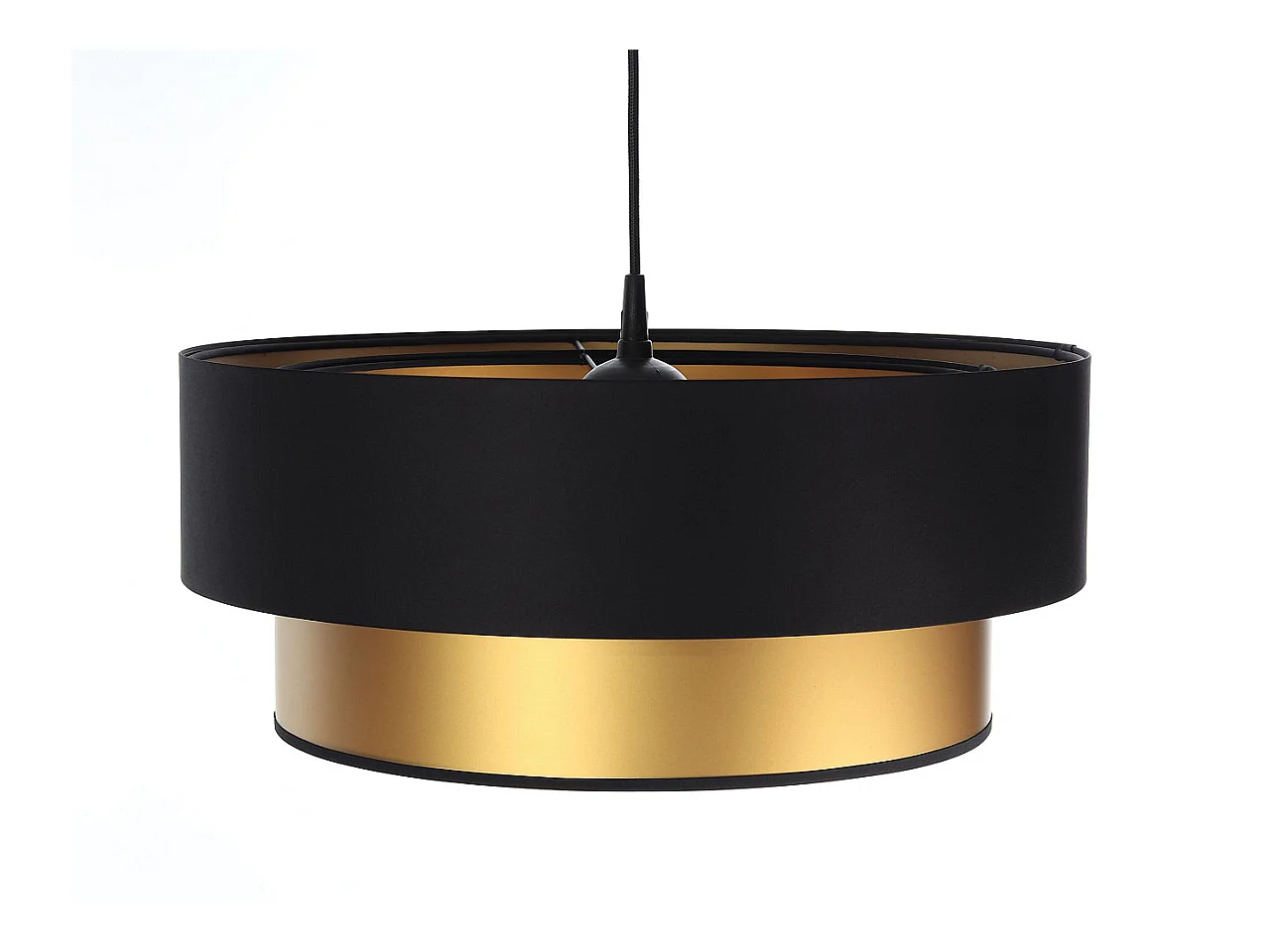 Suspension Duo noir et doré  Ø60cm