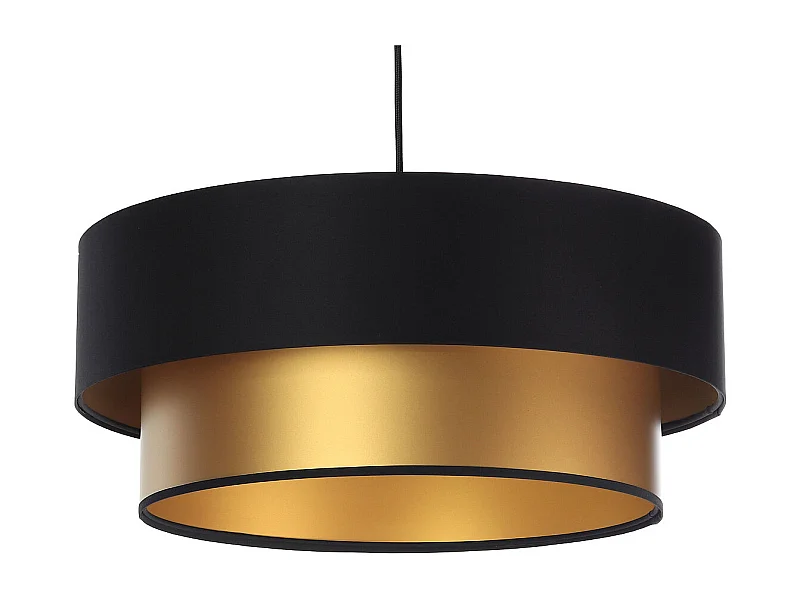 Suspension Duo noir et doré  Ø60cm