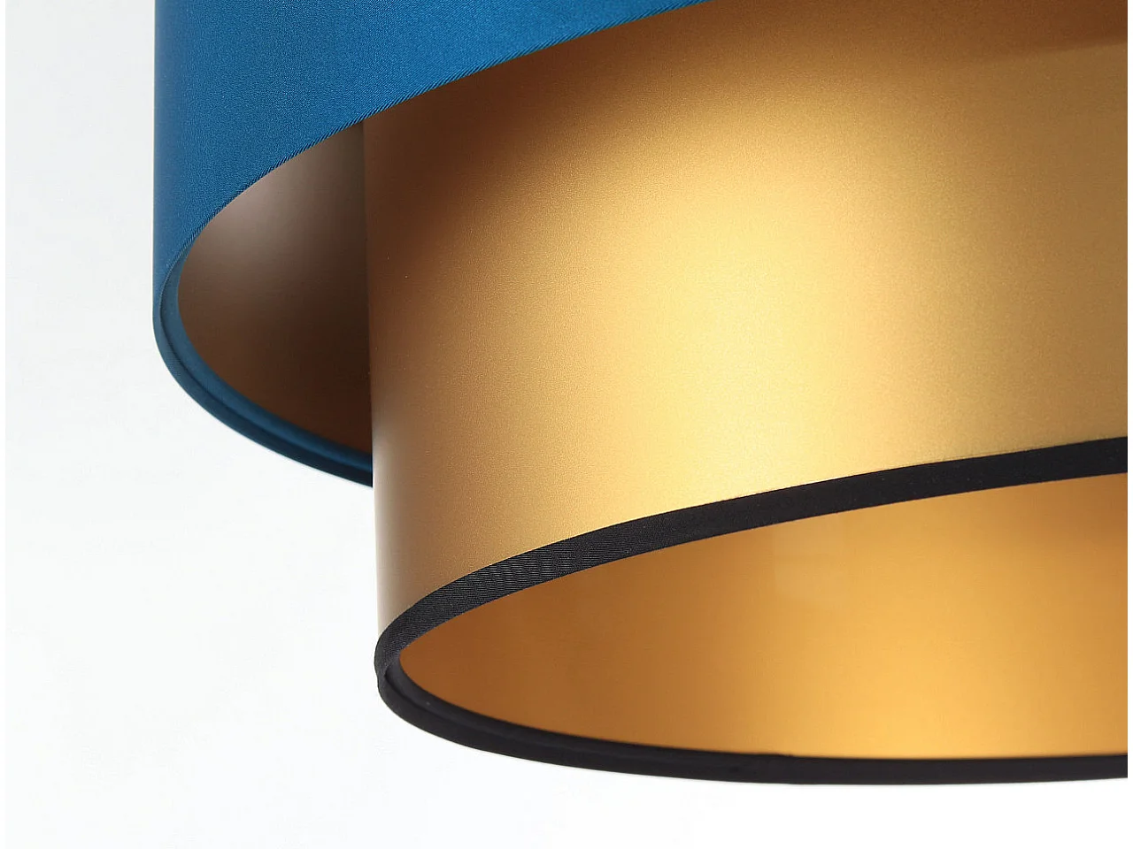 Lampa wisząca DOUBLE BLUE 60 granatowa/złota