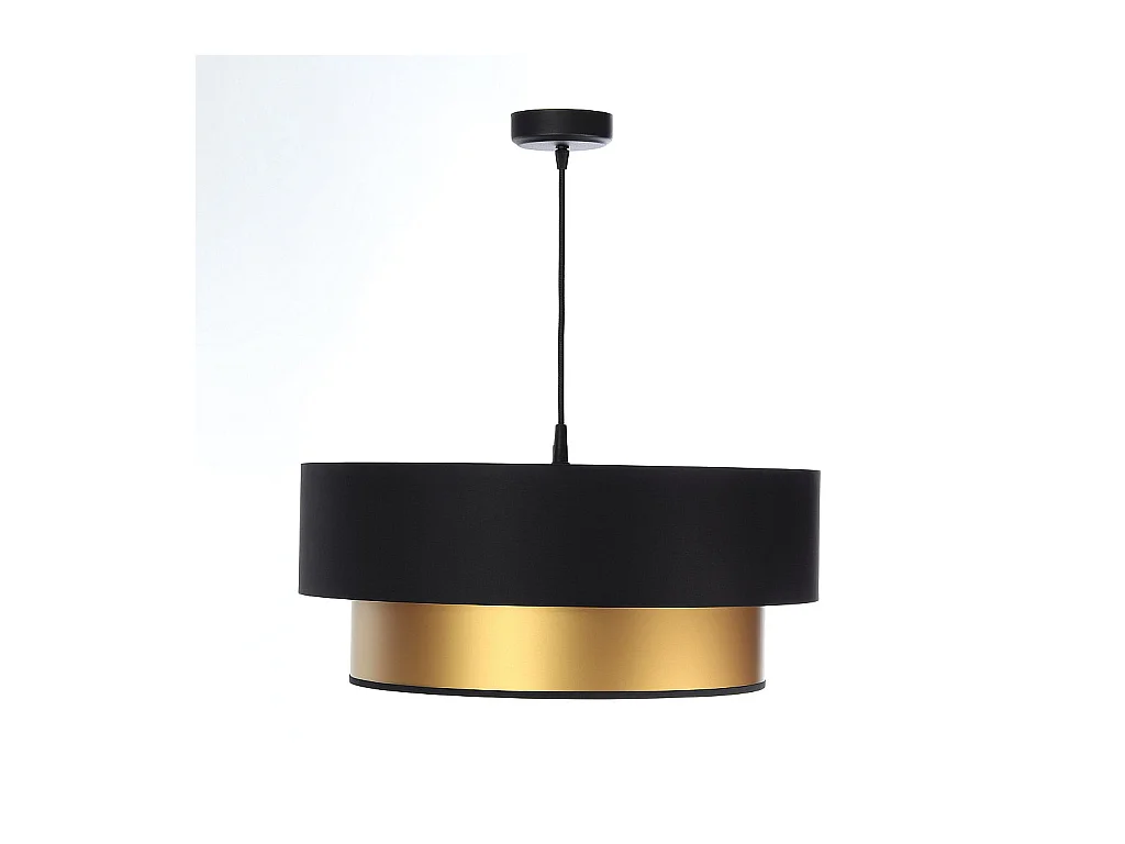 Suspension Duo noir et doré  Ø40cm