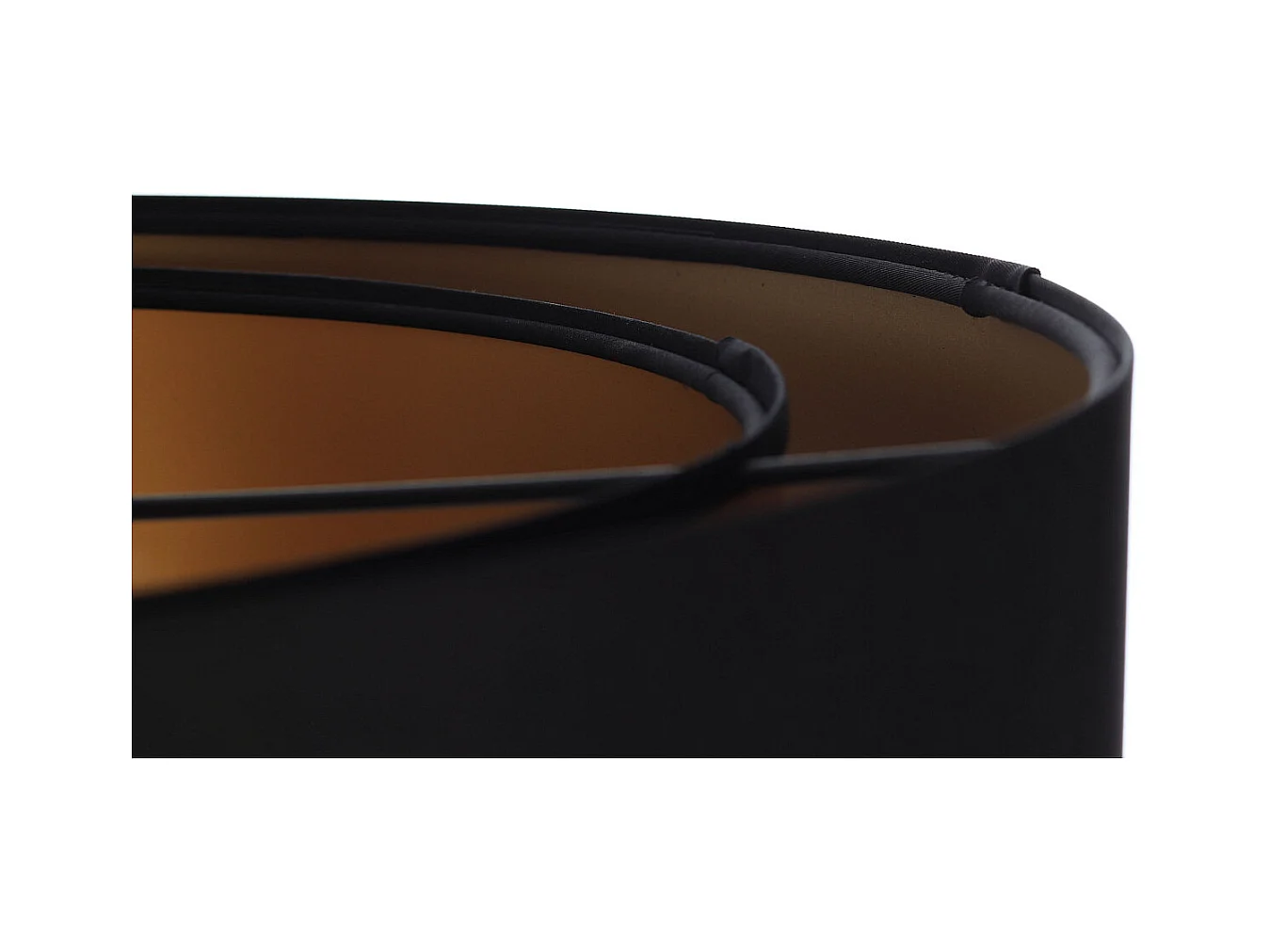 Suspension Duo noir et doré  Ø40cm