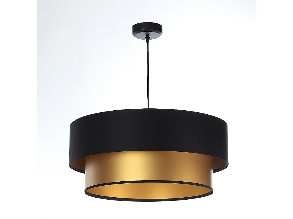 Lampa wisząca DOUBLE BLACK 40 złota/czarna