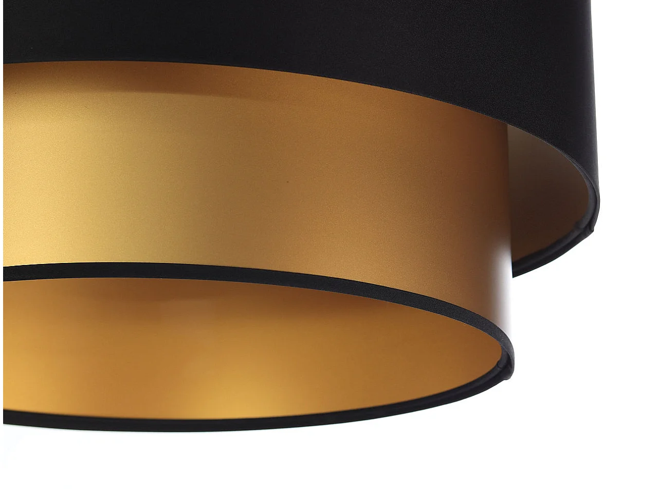 Lampa wisząca DOUBLE BLACK 40 złota/czarna