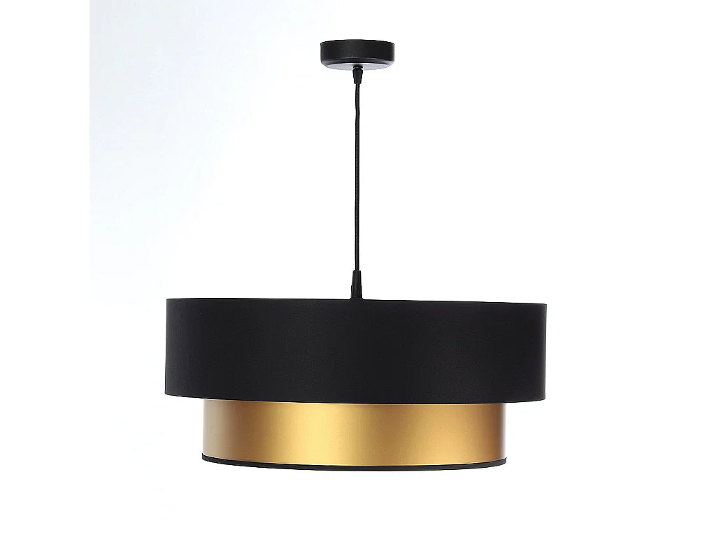 Lampa wisząca DOUBLE BLACK 40 złota/czarna