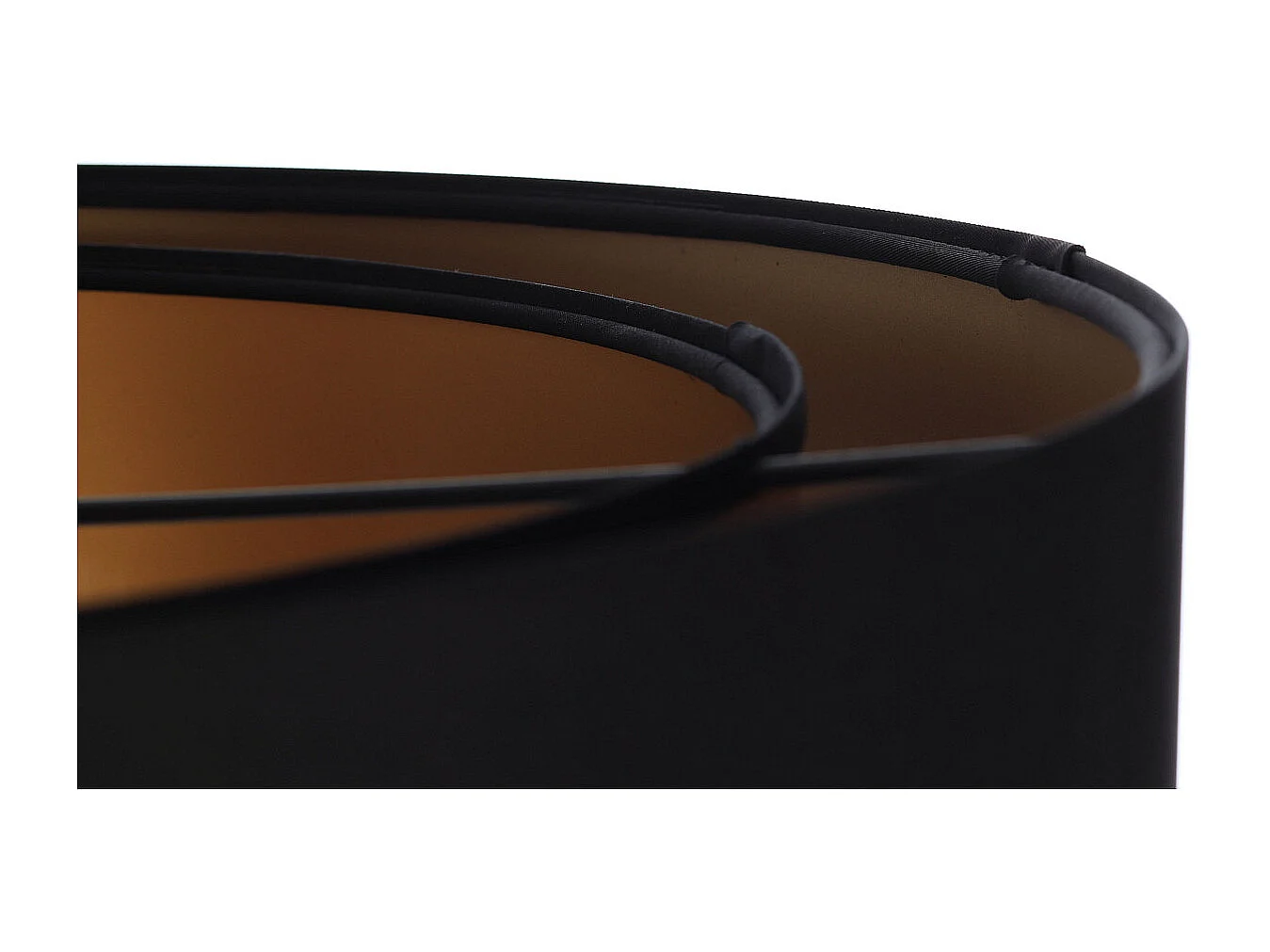 Lampa wisząca DOUBLE BLACK 40 złota/czarna