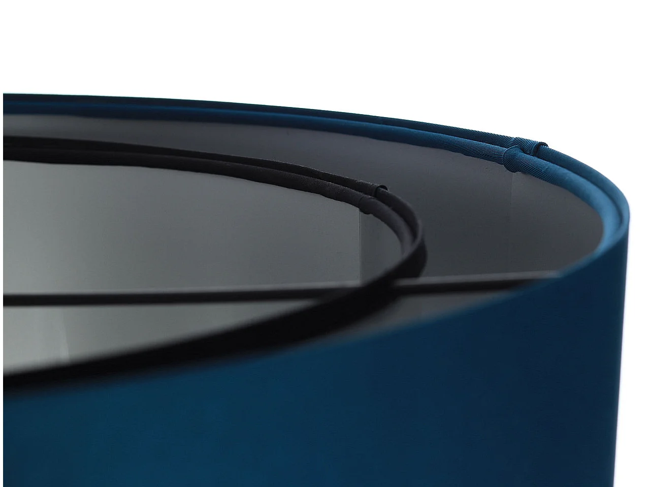 Suspension Duo bleu et argent Ø60cm