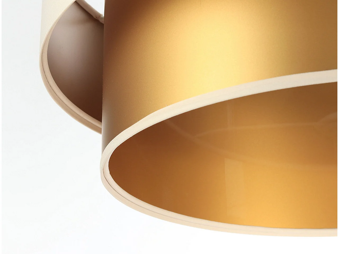 Lampa wisząca DOUBLE CREAM 60 kremowa/złota