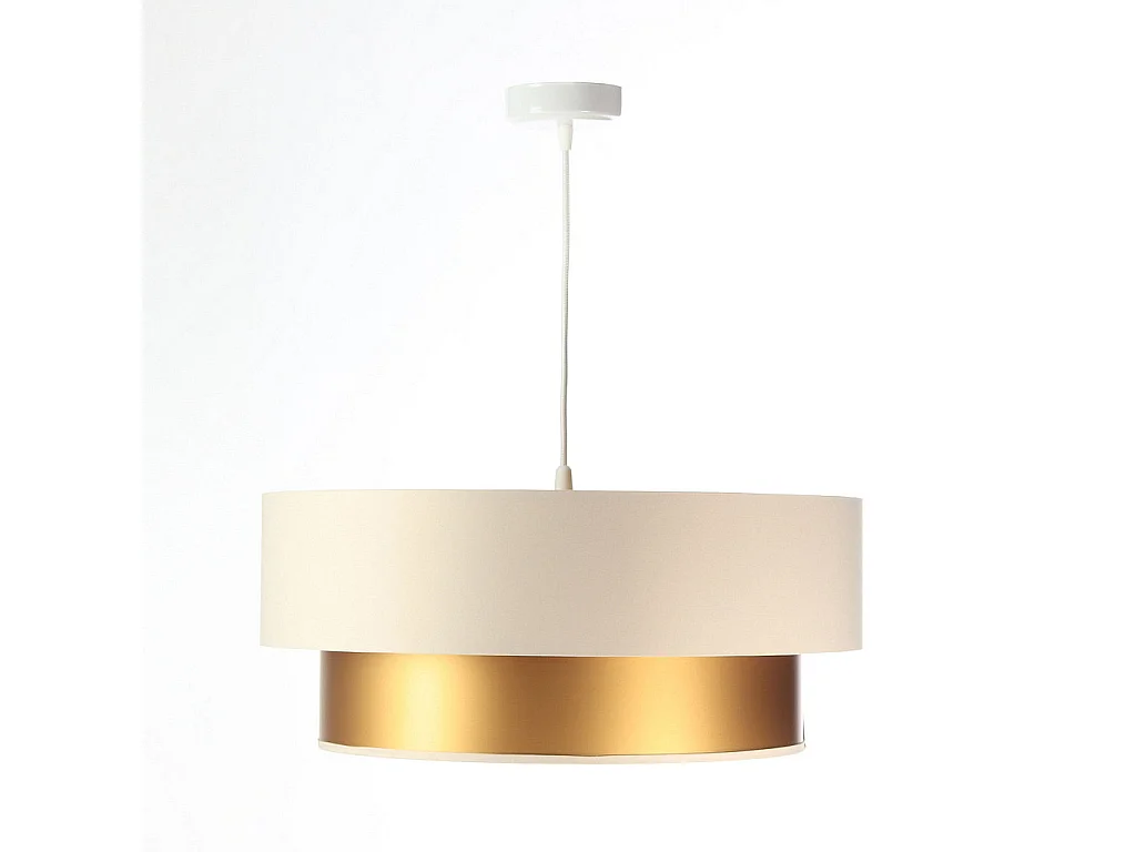 Lampa wisząca DOUBLE CREAM 60 kremowa/złota
