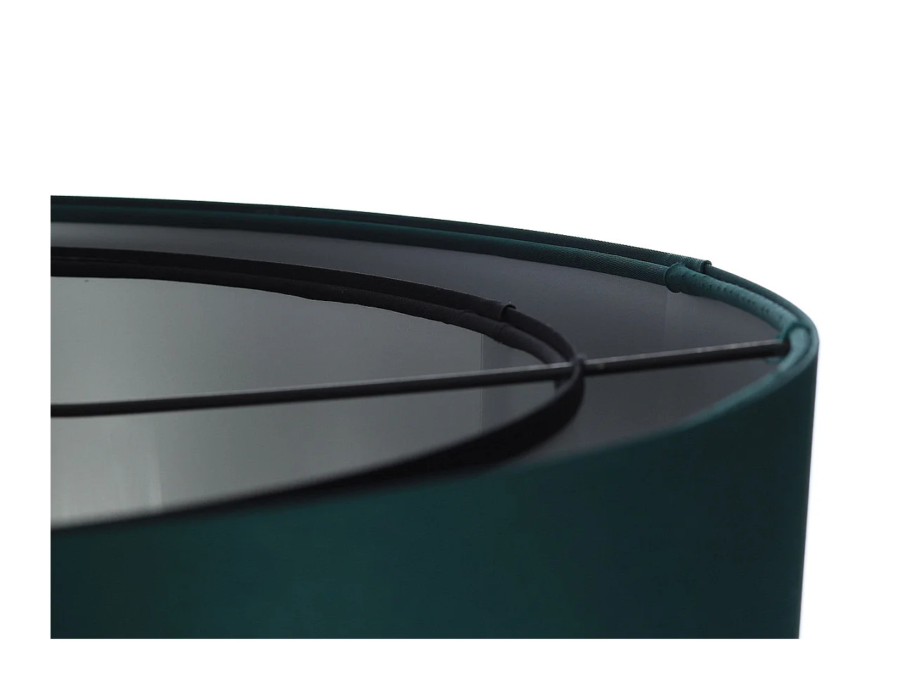 Suspension Duo vert bouteille et argent Ø60cm