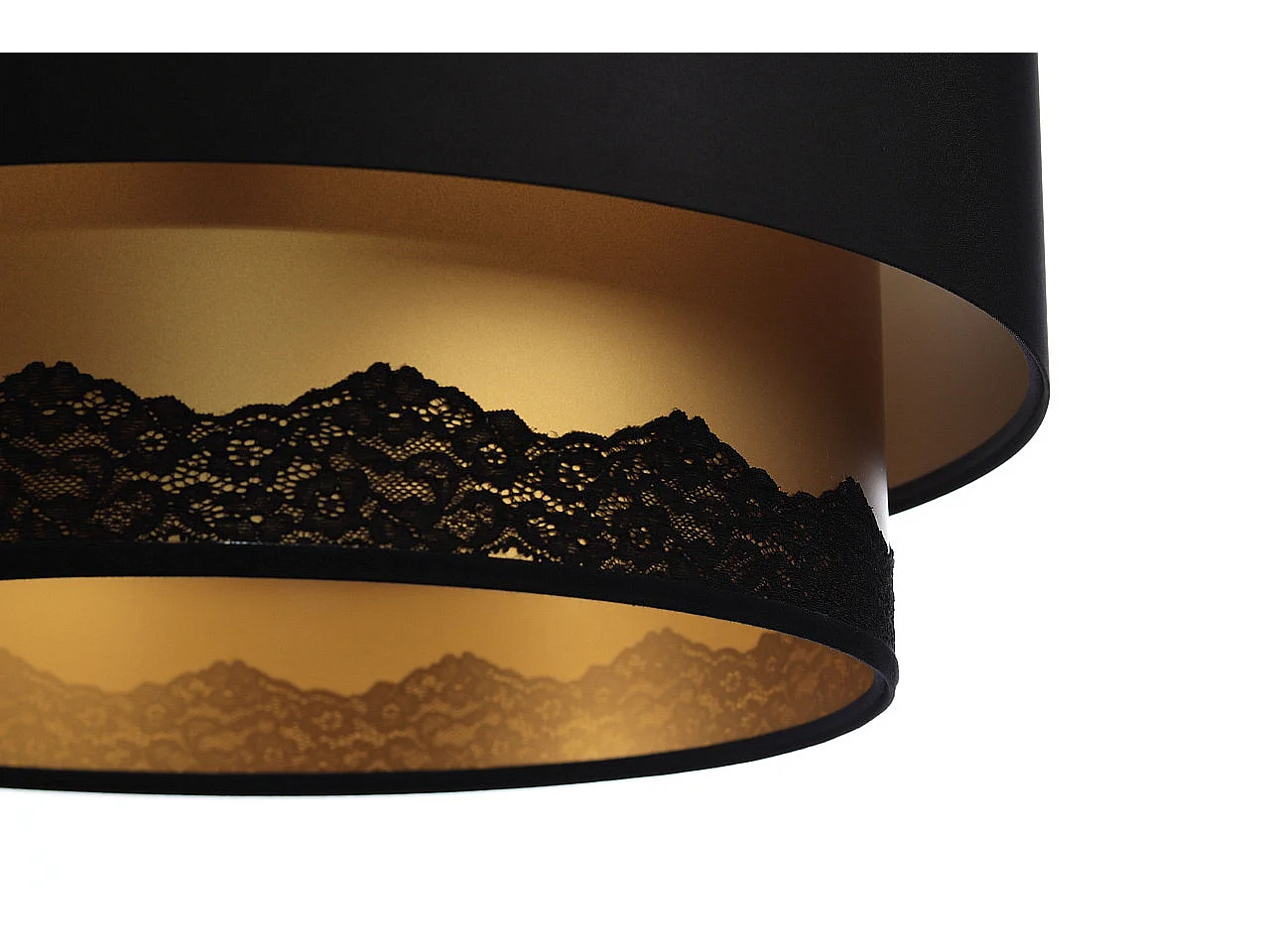 Lampa wisząca DOUBLE ELEGANT 40 czarna/złota