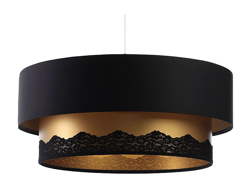 Lampa wisząca DOUBLE ELEGANT 40 czarna/złota