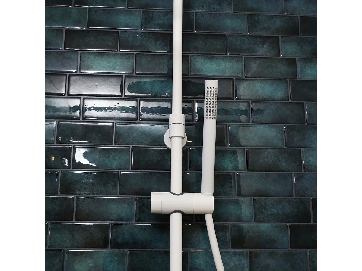 Mechanischer Duschsäule Envol in Weiß Essebagno