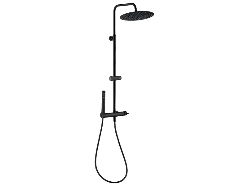 Conjunto de duche mecânica Envol preto Essebagno