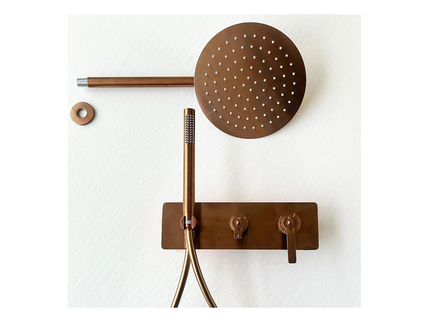 Molette Colonna doccia a incasso meccanica in rame spazzolato Essebagno
