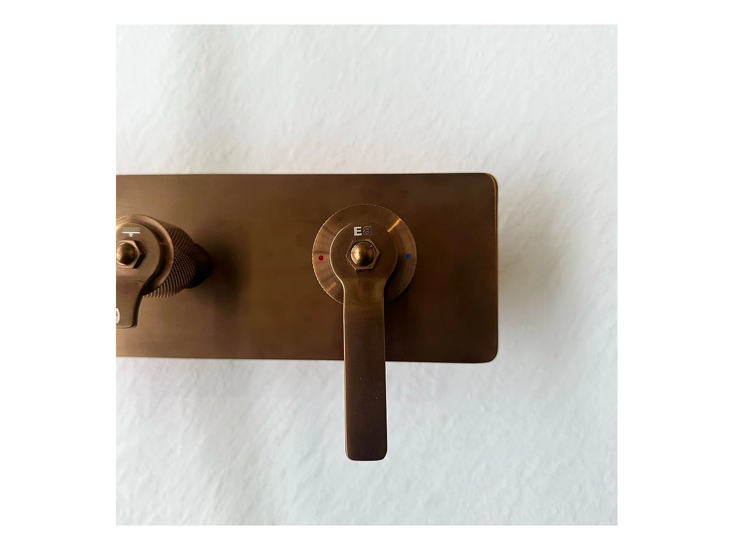 Molette Colonna doccia a incasso meccanica in rame spazzolato Essebagno