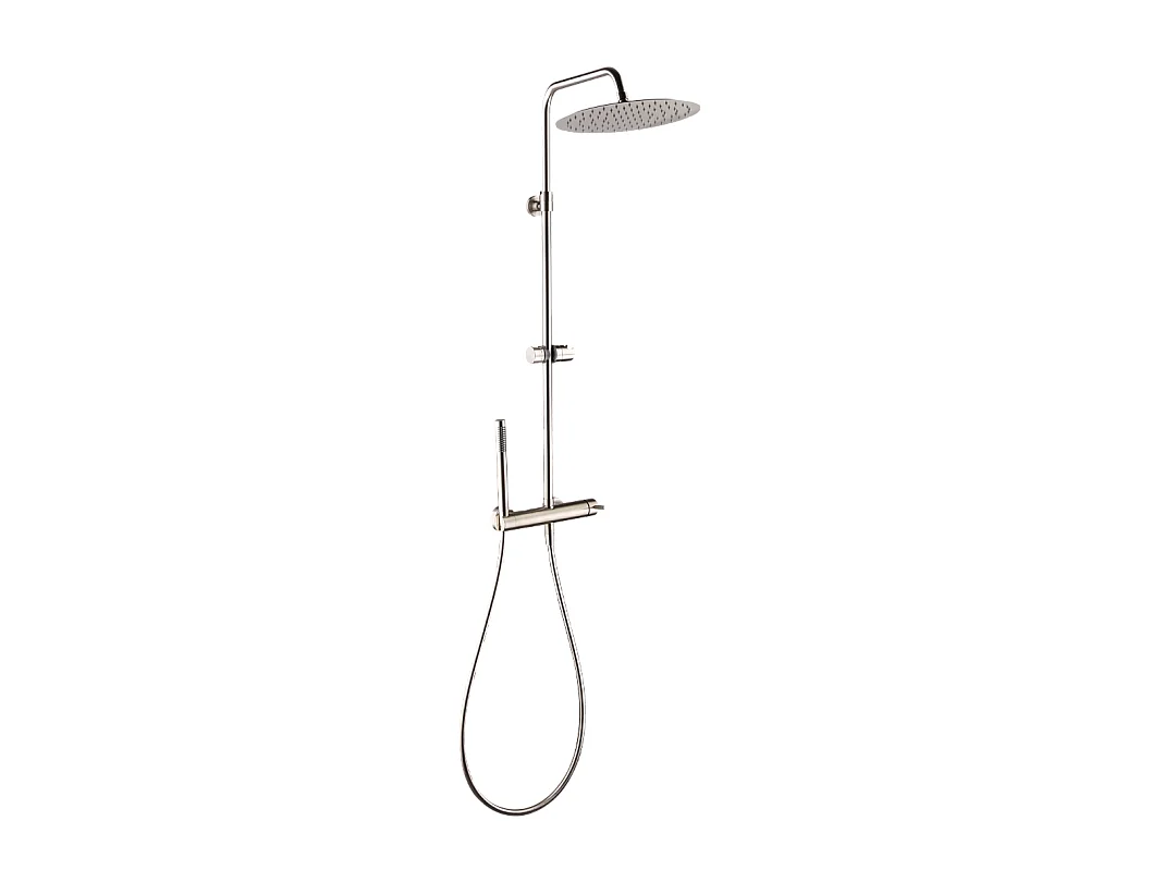 Conjunto de duche mecânica Envol inox escovado Essebagno