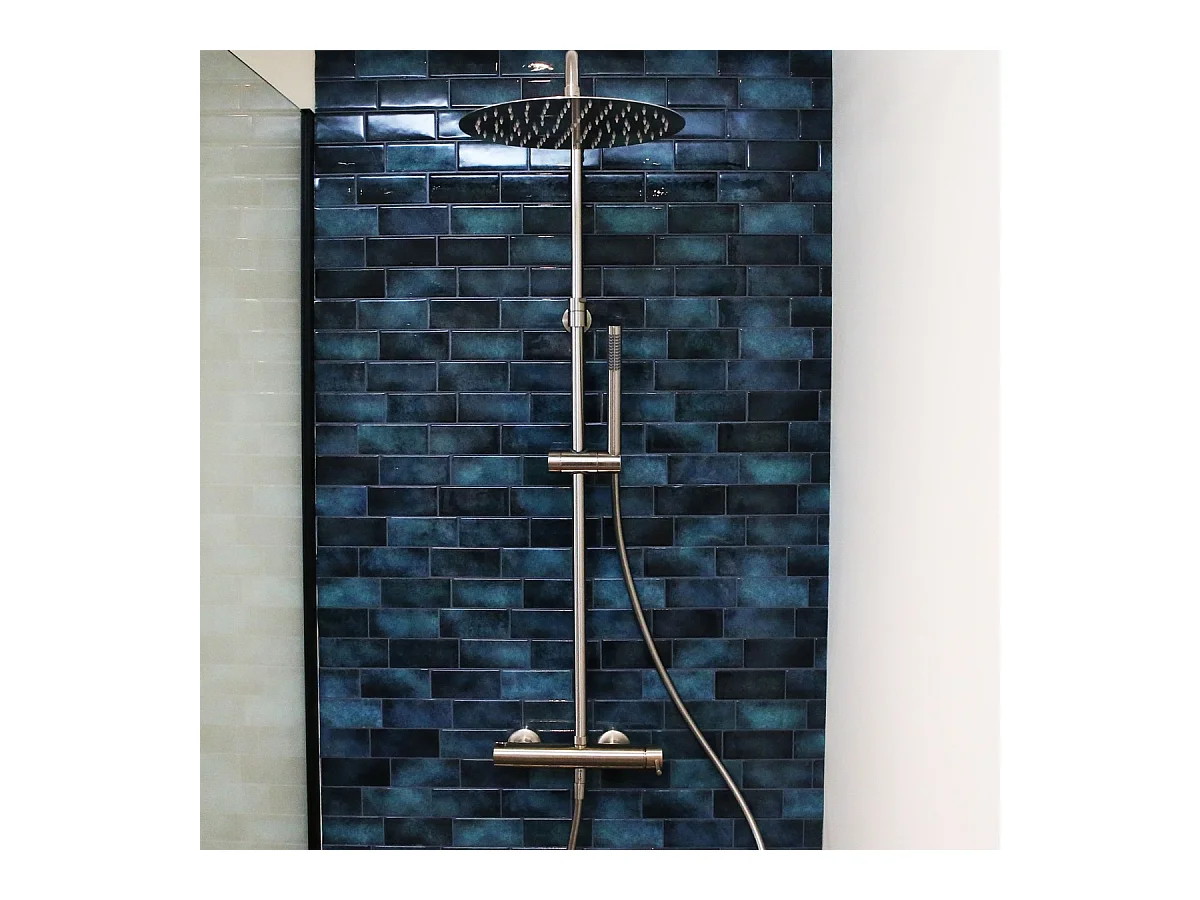 Conjunto de duche mecânica Envol inox escovado Essebagno