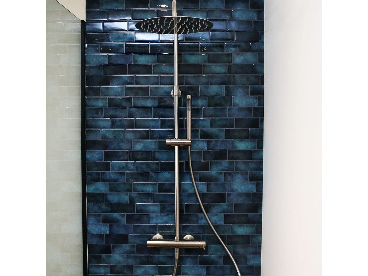 Conjunto de duche mecânica Envol inox escovado Essebagno