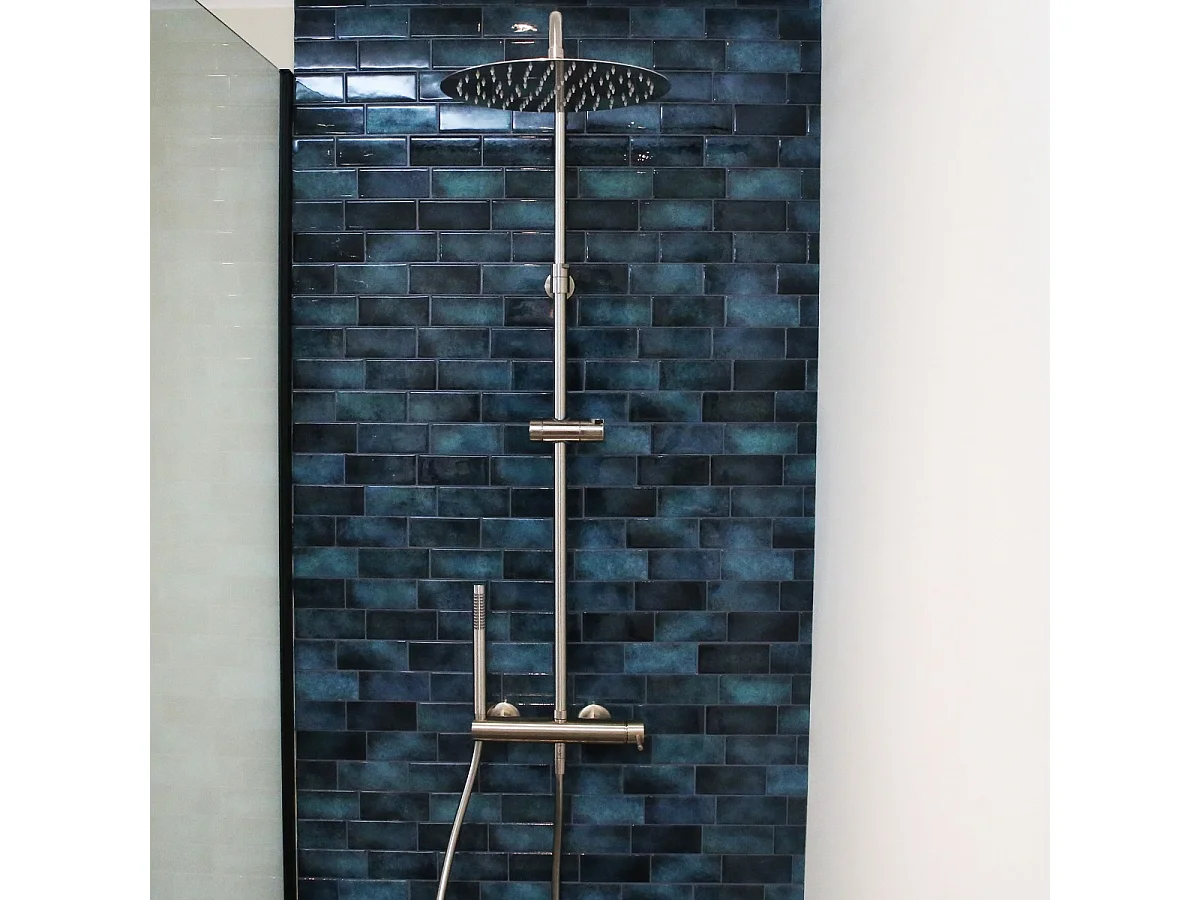 Conjunto de duche mecânica Envol inox escovado Essebagno