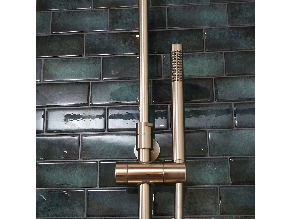 Conjunto de duche mecânica Envol inox escovado Essebagno